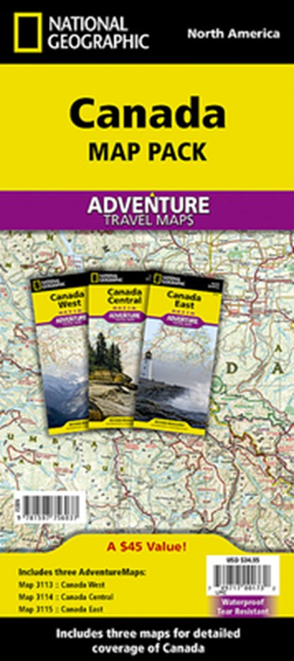Canada, Map Pack Bundle, National Geographic Maps - Adventure - Gebonden - 9781597756037