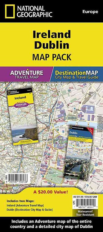 Ireland, Dublin, Map Pack Bundle, National Geographic Maps - Adventure - Overig - 9781597756136