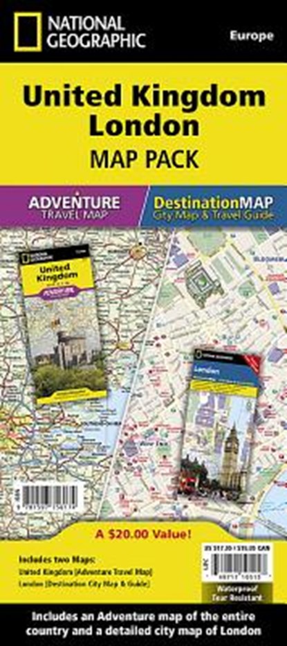 United Kingdom, London, Map Pack Bundle, National Geographic Maps - Adventure - Gebonden - 9781597756174