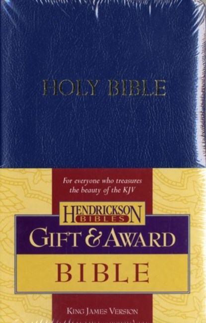 KJV Gift and Award Bible - Blue, Hendrickson Publishers - Paperback - 9781598560237