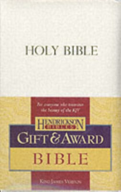 KJV Gift and Award Bible - White, Hendrickson Publishers - Paperback - 9781598560268