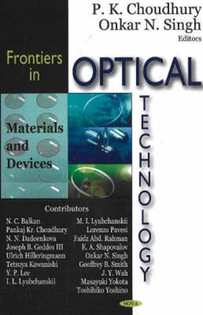 Frontiers in Optical Technology, CHOUDHURY,  P K ; Singh, Onkar N - Gebonden - 9781600210846
