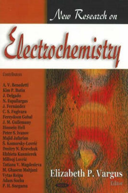 New Research on Electrochemistry, VARGUS,  Elizabeth P - Gebonden - 9781600213045
