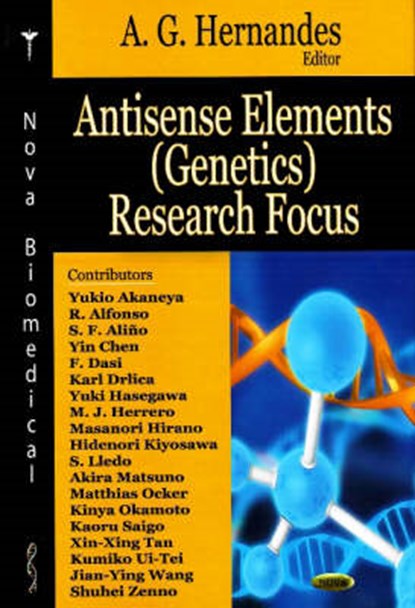 Antisense Elements (Genetics) Research Focus, HERNANDES,  A G - Gebonden - 9781600214912