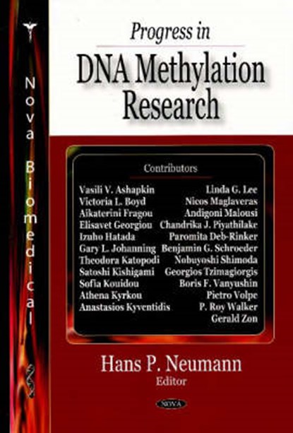 Progress in DNA Methylation Research, NEUMANN,  Hans P - Gebonden - 9781600217227