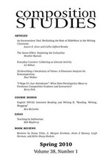 Composition Studies 38.1 (Spring 2010) - Brad Lucas ; David Elder - 9781602351837