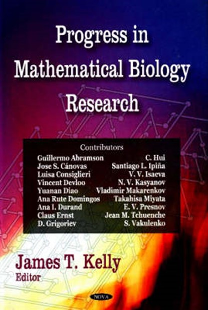 Progress in Mathematical Biology Research, KELLY,  James T - Gebonden - 9781604561715