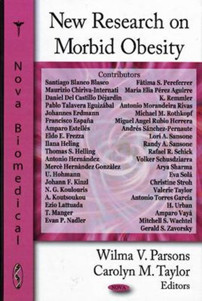 New Research on Morbid Obesity, Wilma V. Parsons ; Carolyn M. Taylor - Gebonden - 9781604564402