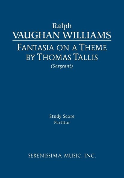 Fantasia on a Theme of Thomas Tallis, Ralph Vaughan Williams - Paperback - 9781608740475