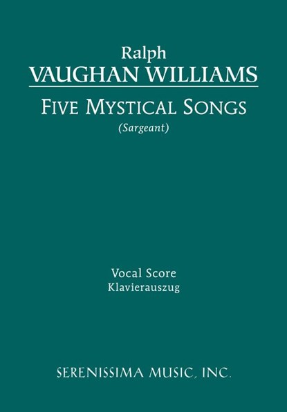 Five Mystical Songs, Ralph Vaughan Williams - Paperback - 9781608740482