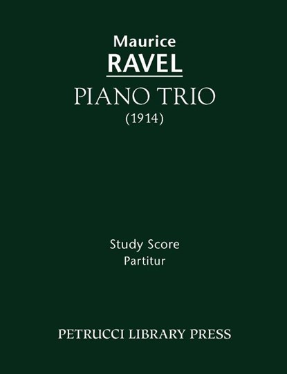 Piano Trio, Maurice Ravel - Paperback - 9781608740581