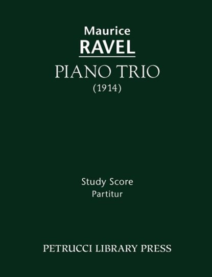 Piano Trio, Maurice Ravel - Paperback - 9781608740581