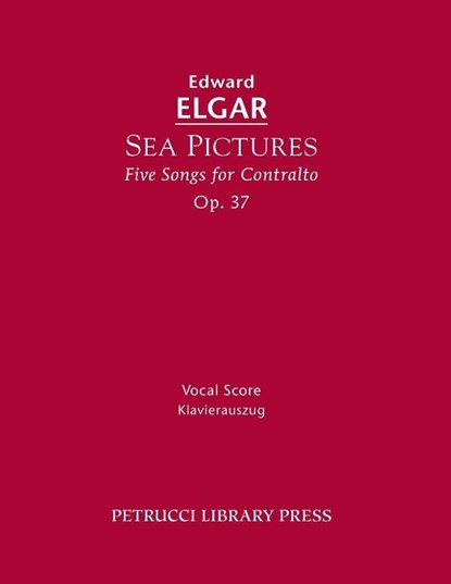Sea Pictures, Op.37, Edward Elgar - Paperback - 9781608741144