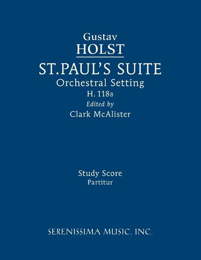 St. Paul's Suite, H.118b, Gustav Holst - Paperback - 9781608742172