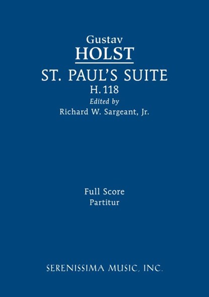St. Paul's Suite, H.118, Gustav Holst - Paperback - 9781608742486