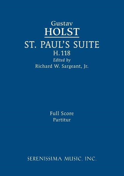 St. Paul's Suite, H.118, Gustav Holst - Paperback - 9781608742486