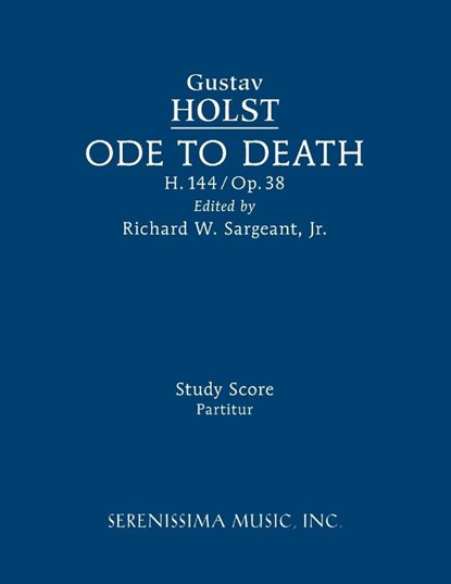 Ode to Death, H.144, Gustav Holst - Paperback - 9781608742615