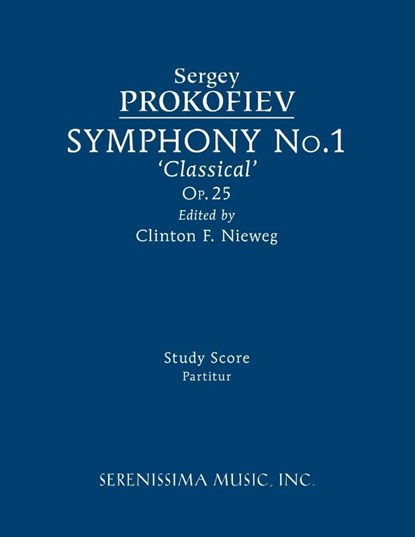 Symphony No.1, Op.25 'Classical', Sergey Prokofiev - Paperback - 9781608742981