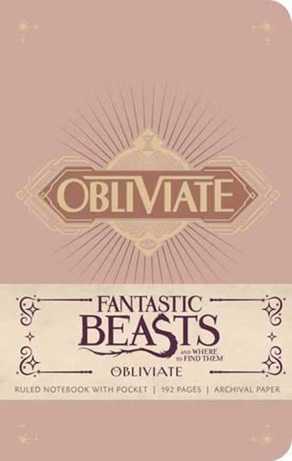 Fantastic Beasts and Where to Find Them: Obliviate Hardcover Ruled Notebook, Insight Editions - Gebonden Gebonden - 9781608879472