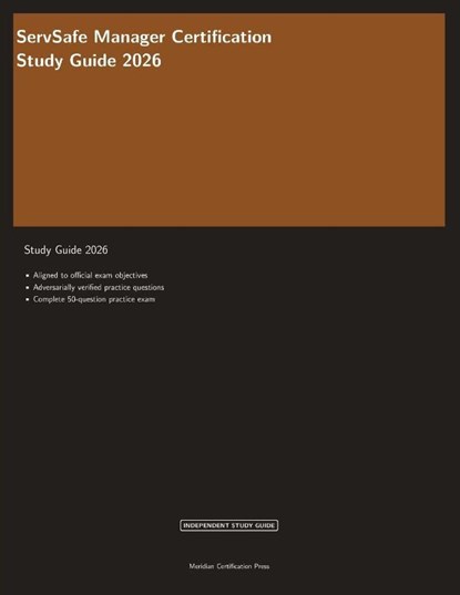 ServSafe Manager Certification Study Guide 2026, Meridian Certification Press - Paperback - 9781608886999