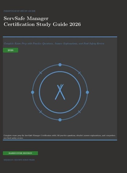 ServSafe Manager Certification Study Guide 2026, Meridian Certification Press - Gebonden - 9781608887002