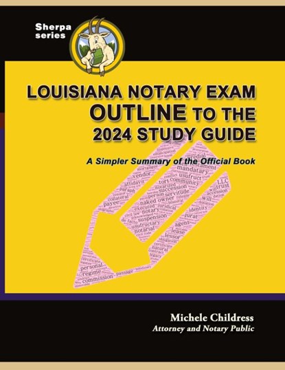 Louisiana Notary Exam Outline to the 2024 Study Guide, Steven Alan Childress - Paperback - 9781610274975