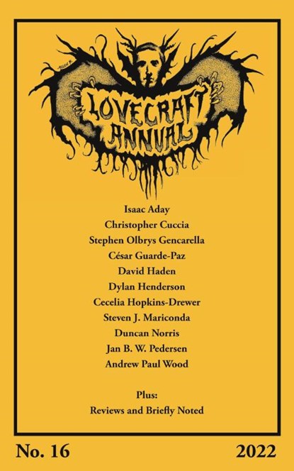 Lovecraft Annual No. 16 (2022), S T Joshi - Paperback - 9781614983934
