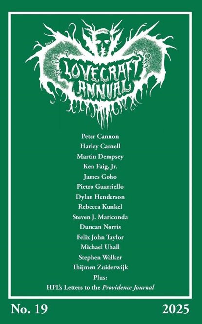 Lovecraft Annual No. 19 (2025), S. T. Joshi - Paperback - 9781614984764
