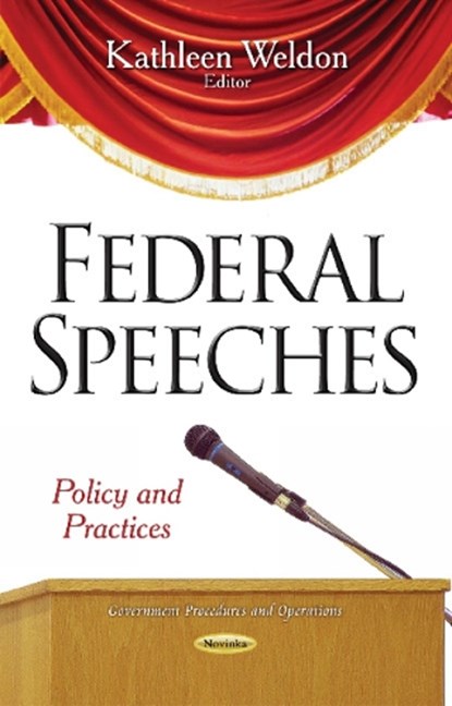 Federal Speeches, WELDON,  Kathleen - Paperback - 9781617617553