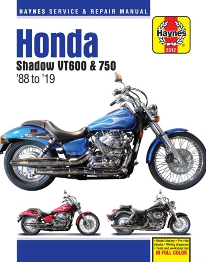 Honda Shadow VT600 & 750 (88-19), Haynes Publishing - Paperback - 9781620923979