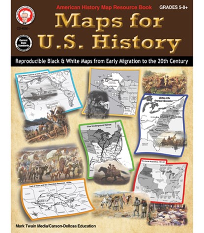 Maps for U.S. History, Mark Twain Media - Paperback - 9781622238903