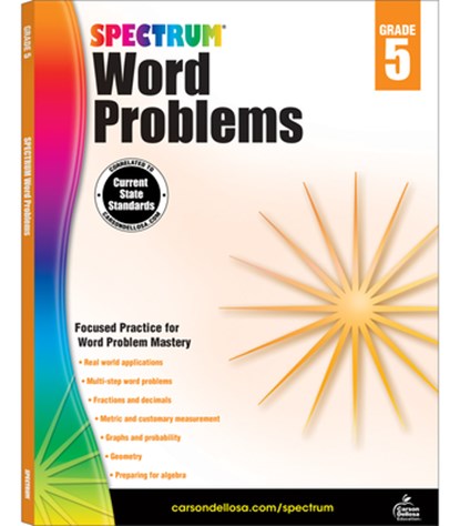 Word Problems, Grade 5, Spectrum - Paperback - 9781624427312