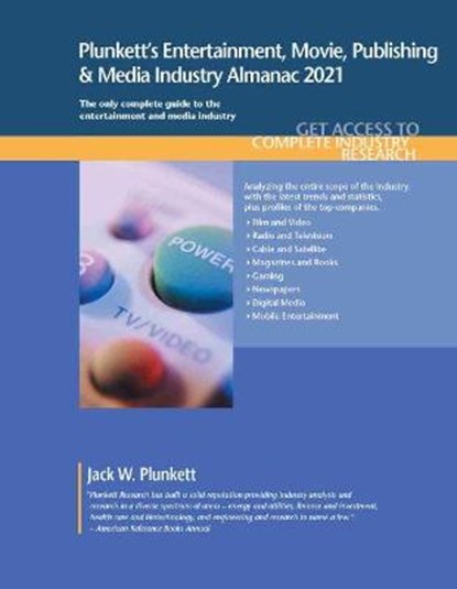 Plunkett's Entertainment, Movie, Publishing & Media Industry Almanac 2021, PLUNKETT,  Jack W. - Paperback - 9781628315578