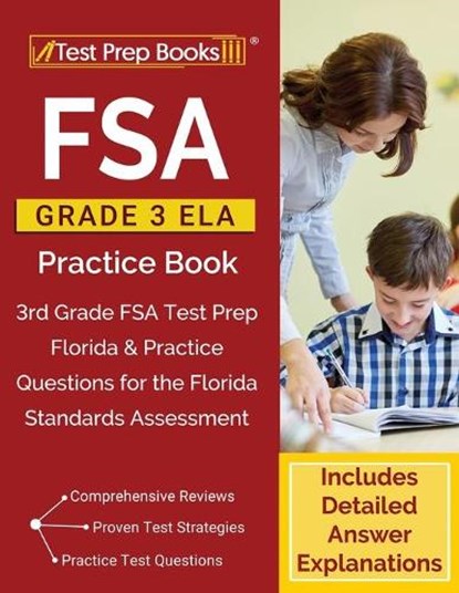 FSA Grade 3 ELA Practice Book, Test Prep Books - Paperback - 9781628459524