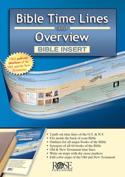 Bible Time Lines and Overview - Bible Insert, Rose Publishing - Paperback - 9781628624199