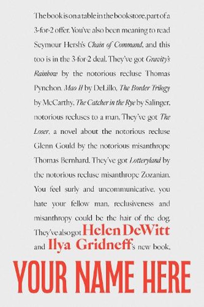 Your Name Here, Helen Dewitt ; Ilya Gridneff - Paperback - 9781628976267