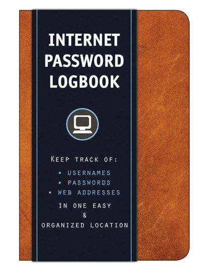 Internet Password Logbook (Cognac Leatherette), Editors of Rock Point - Gebonden - 9781631061943