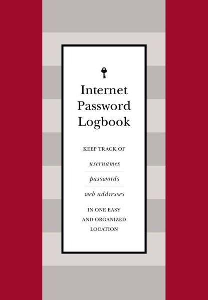 Internet Password Logbook (Red Leatherette), Editors of Rock Point - Gebonden - 9781631065668