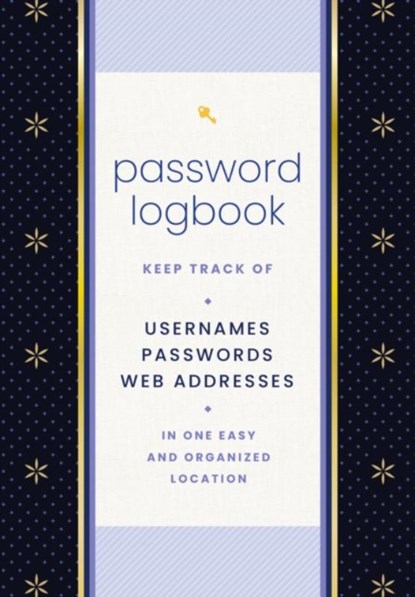 Password Logbook (Black & Gold), Editors of Rock Point - Gebonden - 9781631069574