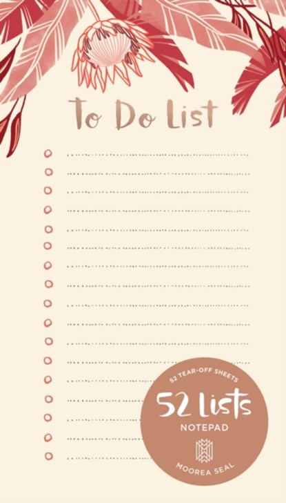 52 Lists To Do List Notepad, Moorea Seal - Paperback - 9781632172334