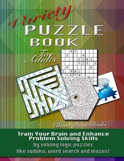 Variety Puzzle Book For Adults, Vibrant Puzzle Books - Paperback - 9781632273024
