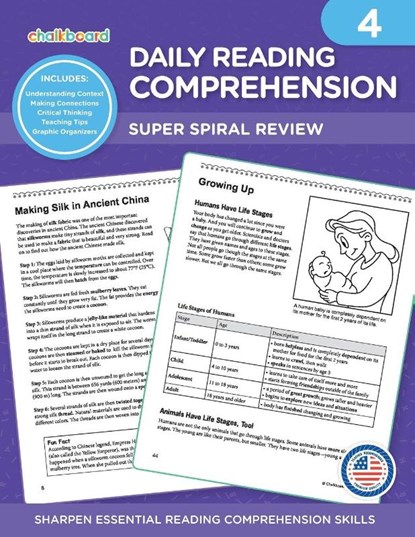 Daily Reading Comprehension Grade 4, David MacDonald ; Elizabeth MacLeod ; Janis Barr - Paperback - 9781634459815