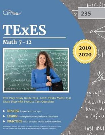 TExES Mathematics 7-12 Test Prep Study Guide 2019-2020, Cirrus Teacher Certification Exam Team - Paperback - 9781635304862