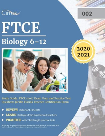 FTCE Biology 6-12 Study Guide, Cirrus Teacher Certification Exam Team - Paperback - 9781635306132