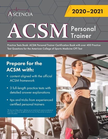 ACSM Personal Trainer Practice Tests Book, Ascencia Personal Training Exam Team - Paperback - 9781635307078