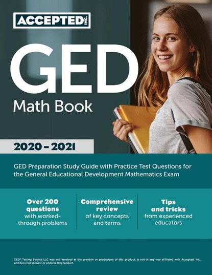 GED Math Book 2020-2021, Accepted - Paperback - 9781635307795