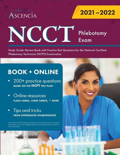 NCCT Phlebotomy Exam Study Guide, Ascencia - Paperback - 9781635309553