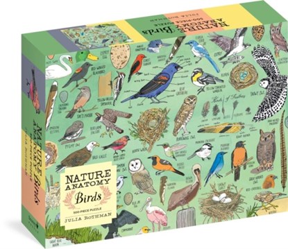 Nature Anatomy: Birds Puzzle (500 pieces), Julia Rothman - Gebonden - 9781635864427