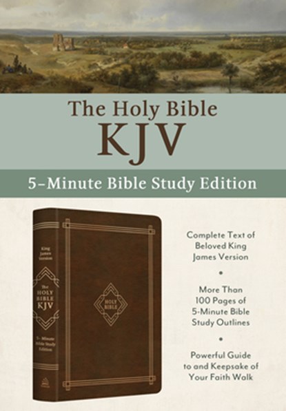 The Holy Bible Kjv: 5-Minute Bible Study Edition [Classic Hickory], Barbour Bibles - Gebonden - 9781636098005