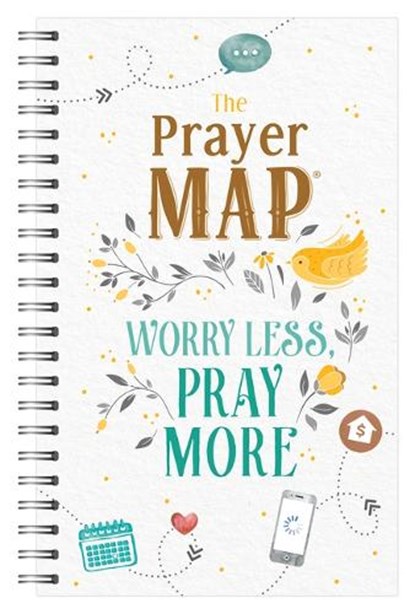 The Prayer Map: Worry Less, Pray More, Compiled by Barbour Staff - Gebonden - 9781636099637
